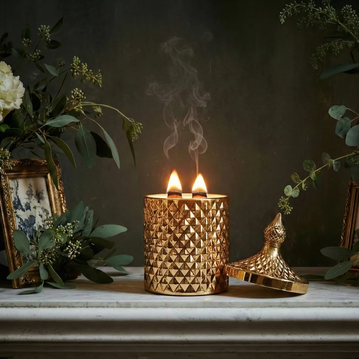 Golden Oud Arabia by The Bee Empress — luxury beeswax Candle
