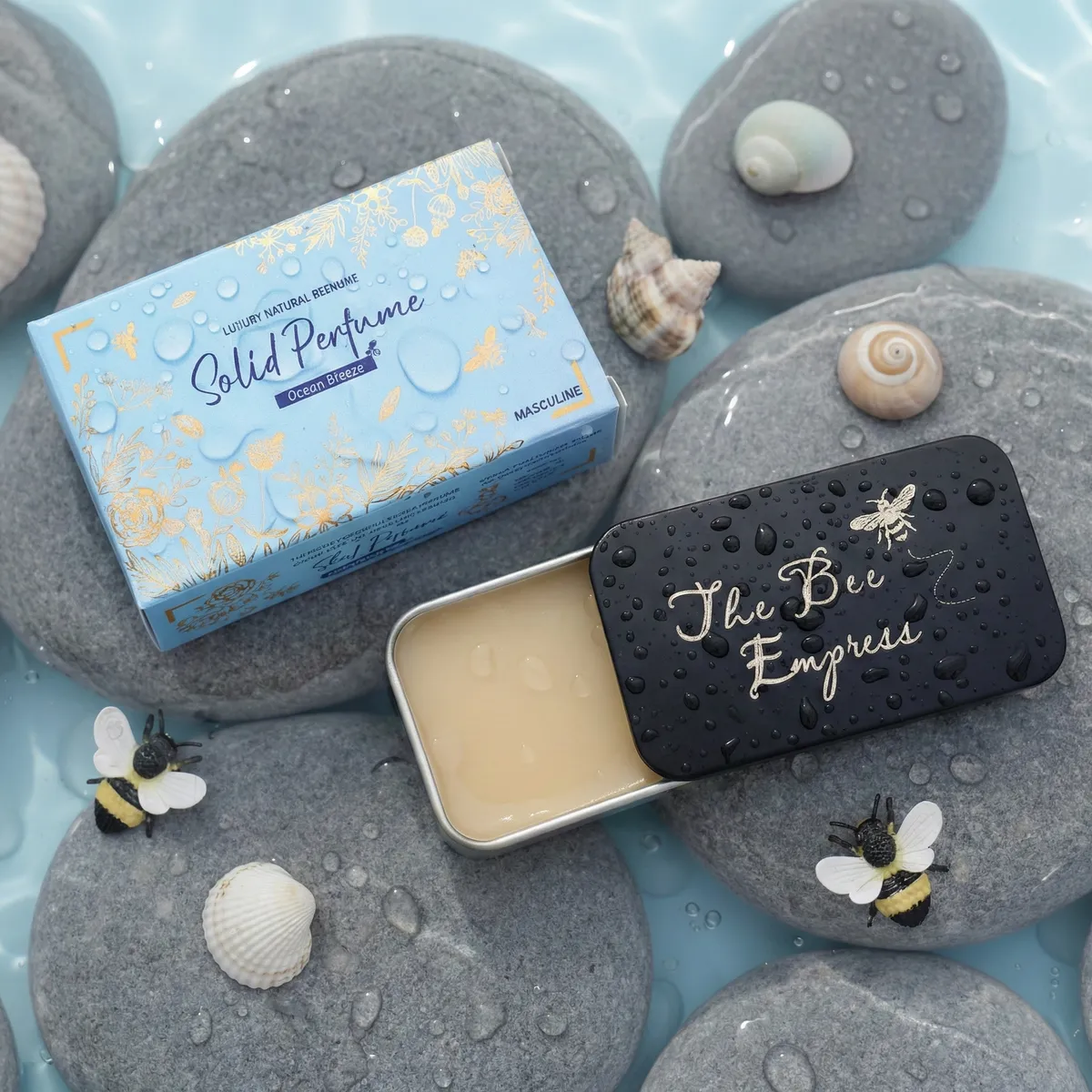 Ocean Bloom by The Bee Empress — luxury beeswax Solid Perfume